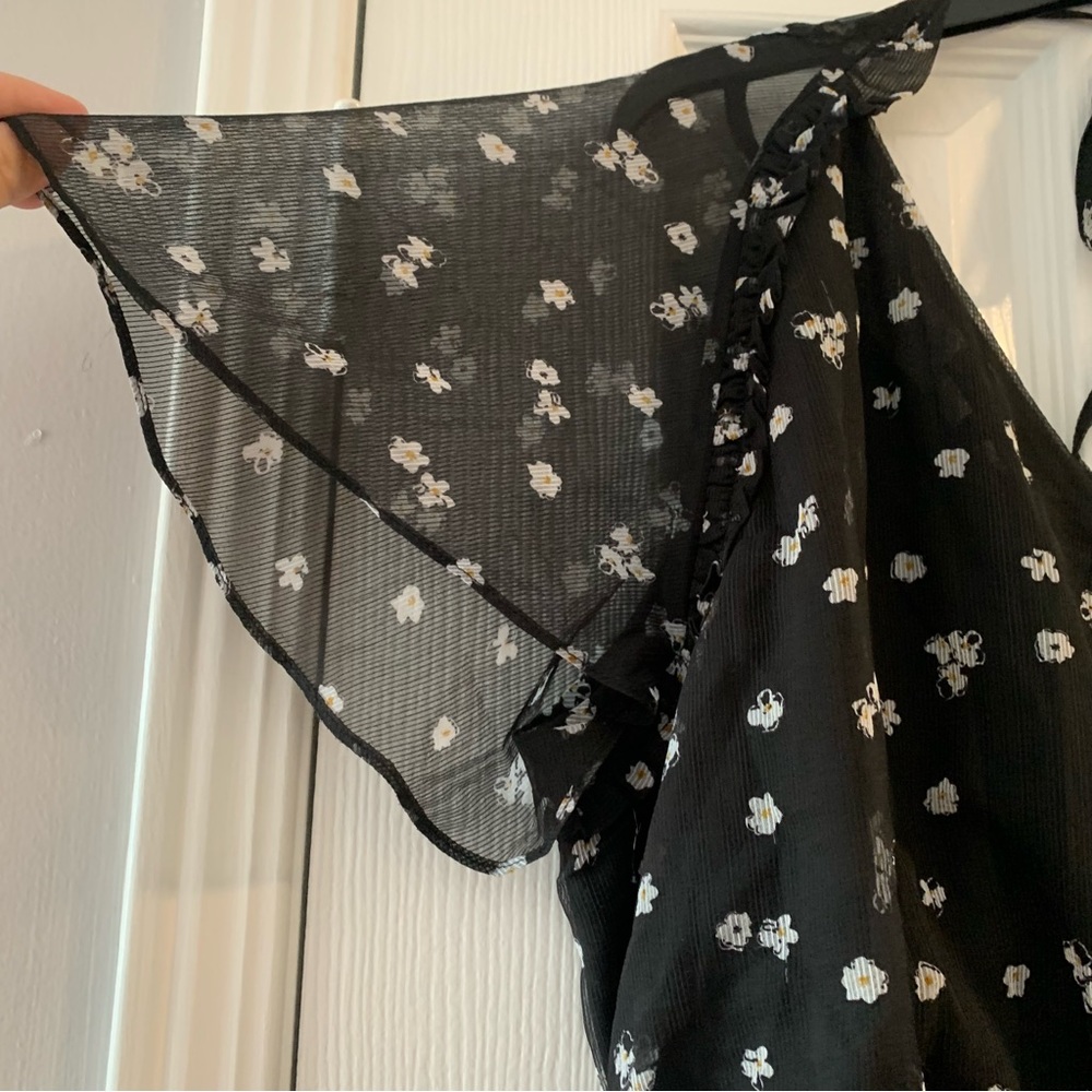 RW&CO Black Floral Fit & Flare Dress XL - Picture 2 of 10